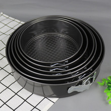 3pcs Baking Pan Round Shape Cake Mould Tray Carbon Steel Springform Bottom Removable Black-gray Non-stick 789101112 inch 2024 - buy cheap
