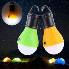 Portable Mini Lantern Tent Light LED Bulb Emergency Lamp Waterproof Hanging Hook Flashlight For Camping 2 Colors Use 3xAAA 2024 - buy cheap