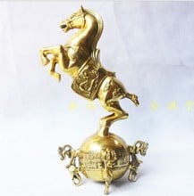 YM-artesanía Feng Shui de cobre 311 para decoración del hogar, adornos para manualidades, caballito del zodiaco, estatua para eventos 2024 - compra barato