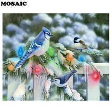 5D Diamond Embroidery Sale snow landscape birds Full Square Diamond Painting Cross Stitch Kit Diamond Mosaic christmas gift 2024 - buy cheap