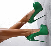 Zapatos de tacón alto con punta redonda para mujer, tacones sexys de plataforma alta, en color verde, blanco, Morado, Rosa y Rojo, estilo de marca 2024 - compra barato