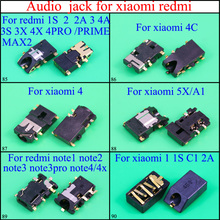 YuXi de Audio conector jack de auriculares piezas de reparación para xiaomi 4 4c 5x/A1 1 1S 2A C1 para hongmi redmi NOTE2/3 2 s 1 2A 3 4A 3S 3X 4X 2024 - compra barato