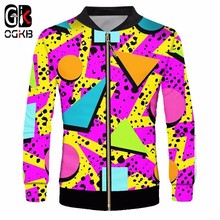 OGKB Novelty 3d Full Printed Fuchsia Geometry Point Jacket Men/womens Funny Minimalist Sporty Long Sleeve Outwear Tracksuit 6xl 2024 - buy cheap