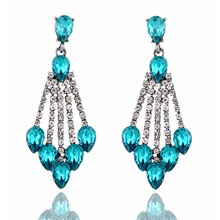 LUBOV New Special Rhinestone Decoration Colorful Christmas Fashion Crystal Drop Earrings for Women And Girls Gift Jewelry 2019 2024 - buy cheap