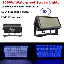 IP65 Waterprooof LED Strobe Lights High Power 1000W RGBW 4IN1 LED Flash Lights DMX Flood Lights Stage Stroboscope Light For Xmas 2024 - buy cheap