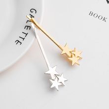 Gold Star Rhinestone Hair Pins Clip With Pearls Barrette Accessories Wedding Decoration Ornament Jewelry For Women 2024 - buy cheap
