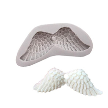 Asas de anjo molde de silicone 3d molde fondant bolos ferramentas de decoração diy gumpaste cozinha bakeware decorações do bolo de natal 2024 - compre barato