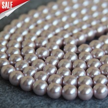 New For Necklace&Bracelet 10mm Light Pink Shell Pearl Beads DIY Gifts For Women Girl Loose Beads Jewelry Making Design 16inch 2024 - buy cheap