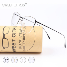 Sweet Citrus Titanium Alloy Glasses Frame Women Men Brand Designer Vintage Female Prescription Eyeglasses Myopia Optical Eyewear 2024 - buy cheap