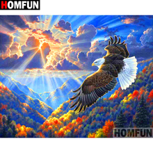 HOMFUN Full Square/Round Drill 5D DIY Diamond Painting "Animal eagle landscape" Embroidery Cross Stitch 3D Home Decor A10929 2024 - buy cheap