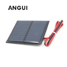 5.5V 80mA with 30cm extend cable Solar Panel Polycrystalline Silicon DIY Battery Charger Module Mini Solar Cell wire toy 2024 - buy cheap