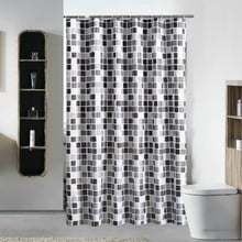 Waterproof Shower Curtain with 12 Hooks Mosaic Printed Bathroom Polyester Curtains High Quality Bath Bathing for Home Decoration 2024 - buy cheap