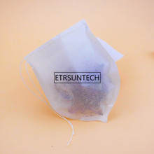 Bolsa de té con forma de gota, filtro infusor, bolsas de papel, sellado térmico, bolsita de té con cadena para hierbas, hojas sueltas, té, 20000 Uds. 2024 - compra barato