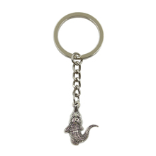 Factory Price Crocodile Alligator Pendant Key Ring Metal Chain Silver Color Men Car Gift Souvenirs Keychain Dropshipping 2024 - buy cheap