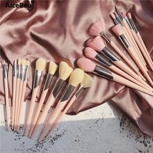 AiceBeu 10Pcs Rose Gold Handle Makeup Brushes Set Foundation Powder Blush Eye Shadow Lip Brushes Face Beauty Makeup Tools Kit 2024 - buy cheap