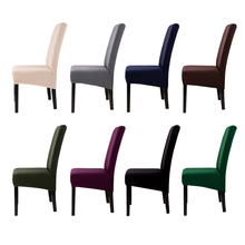 Funda de LICRA de Color sólido para sillón, cubierta de asiento de comedor, tamaño XL, para cocina, 1 unidad 2024 - compra barato