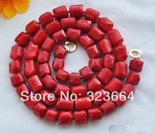 natural 36" 13x15mm massive red coral bead NECKLACE 2024 - buy cheap