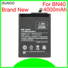 ISUNOO-batería BN40 de 4000mAh para Xiaomi Redmi 4 Pro Prime 3G RAM 32G ROM edición Redrice 4 Hongmi 4, acumulador de batería, 5 unidades/lote 2024 - compra barato