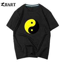 Tai Chi Ba Gua Cat Yin Yang Tai ji quan Internal Chinese Martial Art Couple Clothes Boy Man Summer Short-Sleeve T-Shirts ZIIART 2024 - buy cheap