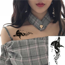 Water Transfer Arrow Whale Dolphin Fake Women Chest Tattoos Stickers For Kids Children In Bulk Tatto Temporary Body Art Tattoo 2024 - buy cheap