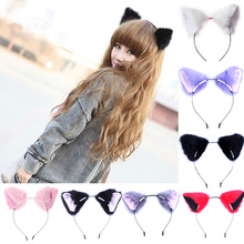 Hot Sale Women Girls Fashion Fox Plush cat ears Headbands hair Accessories W715 2024 - buy cheap