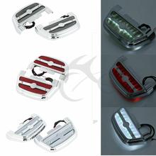 Motorcycle Led Passenger Footboard Floorboard Cover For Harley Touring Softail Road King 2024 - buy cheap