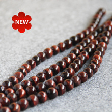 Girl Gift 10mm Red Tiger eyes stones beads DIY Manual Round Loose beads Smooth Jewelry making design wholesale 15" 2024 - buy cheap