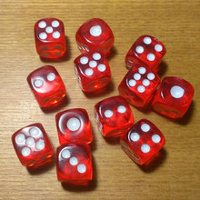 Free Shipping NEW 6pcs 6-sided D6 12mm Dice SUPER BEAUTIFUL RED DICE For Board Game/Card Game And Other Games Accessories 2024 - buy cheap