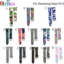 Various colors fashion watch band luxury replacement silicone strap For Samsung Gear Fit 2 Fit2 SM-R360 bracelet bracelet band 2024 - buy cheap