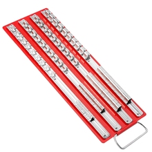 80Pc Socket Tray Rack 1/4 inch, 3/8 inch, 1/2 inch Inch Snap Rail Tool Set Organizer 2024 - buy cheap