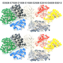 100pcs E0508 E7508 E1008 E1508 E2508 E4009 Insulated Ferrules Terminal Block Cord End Wire Connector Electrical Crimp Terminator 2024 - buy cheap