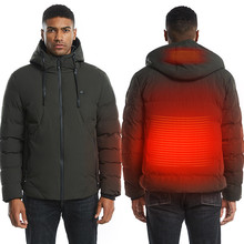 Men's Women's Winter Electric Self Heating Jacket Outdoors USB Charging Heated Cotton Hiking Clothing Men Women Waterproof Coat 2024 - buy cheap