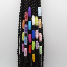 10pcs-20pcs Crochet Braids Multicoloured Hair Dreadlock Braiding  Beads Hair Extensions rings tube accessories for kids women 2024 - buy cheap