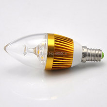 [Seven Neon]Free DHL express shipping 50pcs E14 3*1W 220V white/warm white led candle bulb 2024 - buy cheap