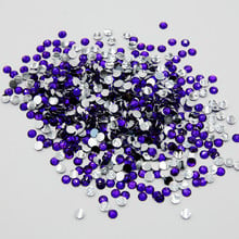 2016 New deals 5000pcs/lot Violet Color 3D glue on Flat Back Nail Art Non Hotfix Rhinestones Glitter Gems Jewelry Beads 2024 - buy cheap