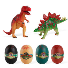 Quebra-cabeças 3d para crianças, 4 cabeças, novidade, ovos de dinossauro, brinquedos educativos, modelo para coleção 2024 - compre barato