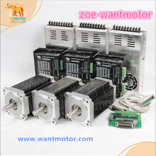 Cheaper price!CNC Wantai 3Axis Nema 34 Stepper Motor  85BYGH450D-008 5.6A  1090oz & Driver DQ860MA 80V 7.8A 256Micro ROHS CE ISO 2024 - buy cheap