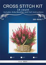 14/16/18/28  Beautiful Lovely Counted Cross Stitch Kit Scottish Heather Red Pink Vase Flower Flowers in Basket riolis 1324 2024 - buy cheap