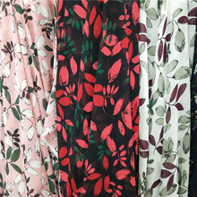 Chiffon material de impressão poli diy tecido flor verão fina tecido para vestido blusa cachecol qualificado 100*150cm 2024 - compre barato