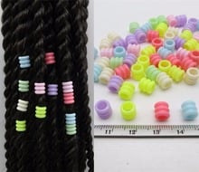 50Pcs-200Pcs Crochet kids Child Braids hair braid dread dreadlock beads rings tube Extension Accessories   approx 4.2mm Hole 2024 - buy cheap