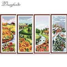 Spring cross stitch kit aida 14ct 11ct count printed canvas stitches embroidery DIY handmade needlework 2024 - buy cheap