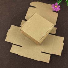100PCS 6.5*6.5*3cm Kraft Gift Box Paper Packing Box Blank Gift boxes Paper Gift Craft Power Blank Packaging Cardboard Boxes 2024 - buy cheap