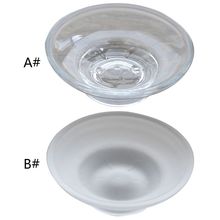 Soap Dish Round Glass Storage Box Clear Holder Accessories For Shower Bathroom Hotel   2024 - buy cheap