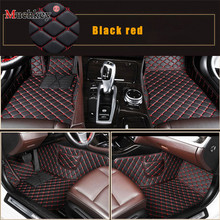 Tapetes de carro para mitsubishi asx, pajero sport v73 (v77) v97 v93, grandis outlander, estilo de carro, preto e vermelho 2024 - compre barato