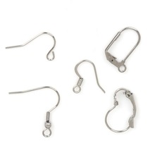 10-200pcs Stainless Steel Earring Hook Wire Clasp Charms Earring Hooks Wires Fittings Handmade DIY Jewelry Findings 2024 - buy cheap