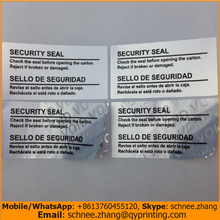200pcs Free shipping wholesale silver PET labels tamper evident packing sticker security seal VOID OPEN packaging tag 40*20mm 2024 - buy cheap