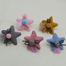 10pcs/lot 6.5cm Star Padded Appliques for Children Headwear Hair clip Accessories and Garment Accessories 2024 - buy cheap