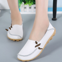 Shoes Women Genuine Leather Flat Shoes Women 2019 Summer Fashion Loafers Soft Ladies Casual Flat Shoes Woman Moccasins Shoes 2024 - buy cheap