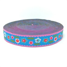 ZERZEEMOOY-Cinta tejida Jacquard de poliéster, 100%, flor azul, zakka, KTZD15103105, 5/8 "(16mm x 10 yardas), venta al por mayor 2024 - compra barato