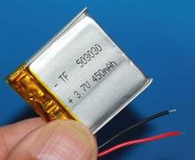 Бесплатная доставка 2 шт./лот 503030 3,7 v 450mah полимерная литиевая аккумуляторная батарея для dvr GPS mp3 mp4 Динамик 2024 - купить недорого